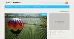 Desktop Screenshot of elitefitness.cz