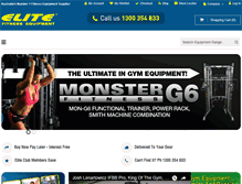 Tablet Screenshot of elitefitness.com.au