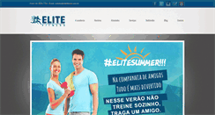 Desktop Screenshot of elitefitness.com.br