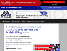 Tablet Screenshot of elitefitness.com